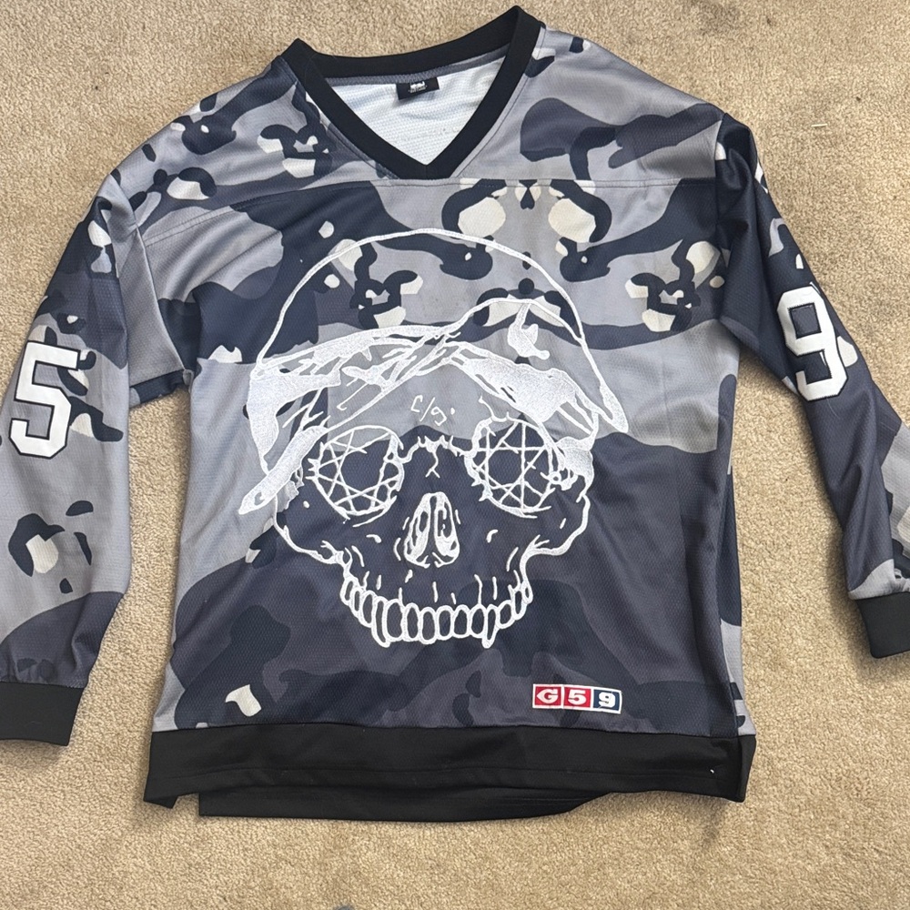 G59 If Self Destruction Jersey Camo Gray